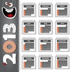 2013 calendar vector