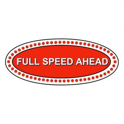 Full speed ahead