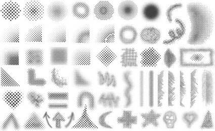 Black and white design elements vector series 9 network graphics