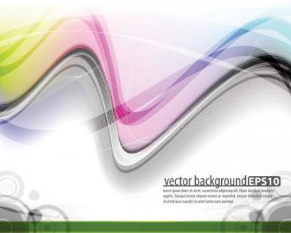 The trend of dynamic flow line gorgeous 01 vector