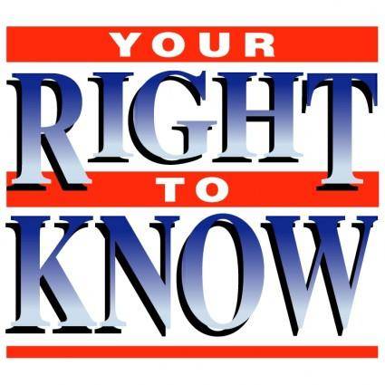 Your right to know