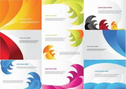 Various Color Business Cards Vector
