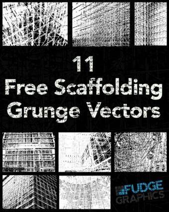 11 Free Scaffolding Grunge Vectors