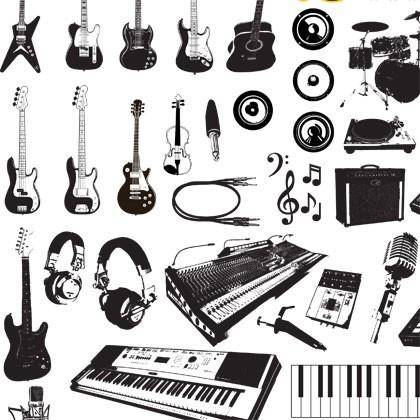 Music Instruments Vector Graphics