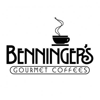 Benningers gourmet coffees