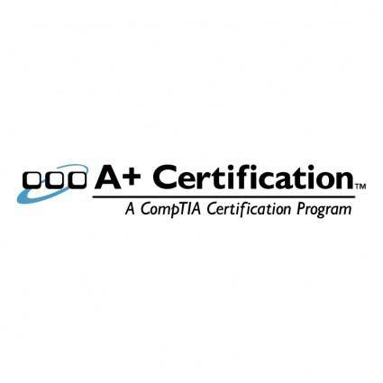 A certification