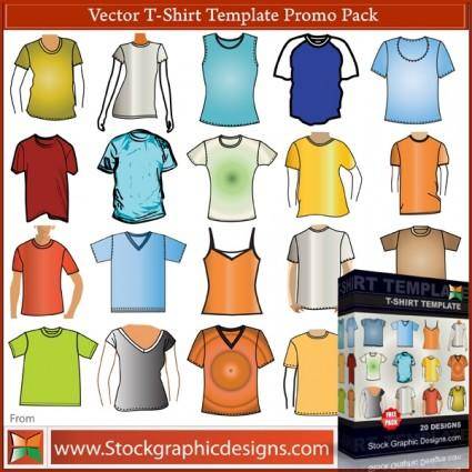 T–Shirt Template Free Vector Pack