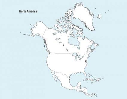 North America Map Vector