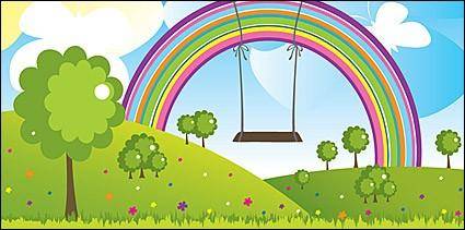 Rainbow Flying trapeze