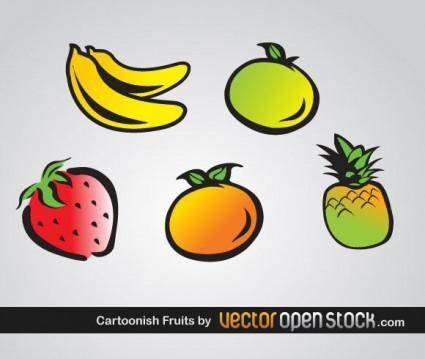 Cartoonish Fruits Vector