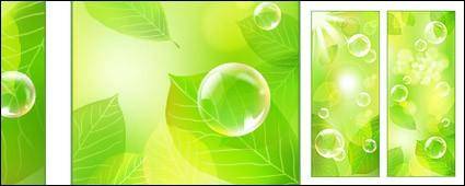Vector fresh green background material