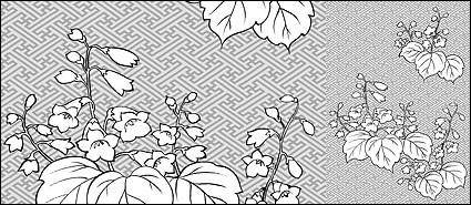 Vector line drawing of flowers-29