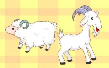 Goats sheep cartoon