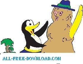 Penguin with Sandman