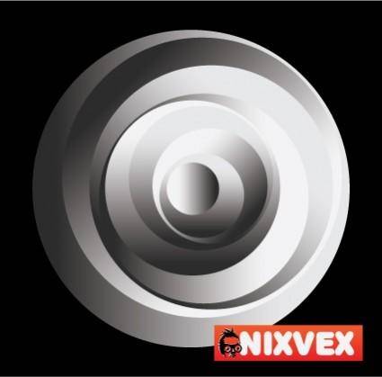Nixvex OpArt Circles Free Vector