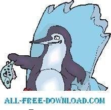 Penguin with Fish 3