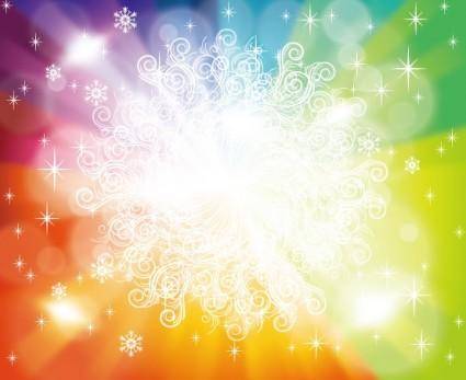Colorful New Year Free Vector