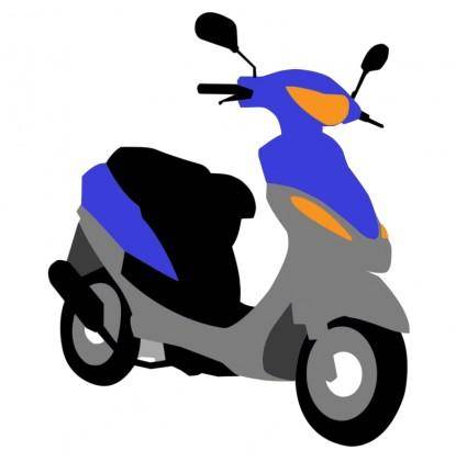 Blue scooter