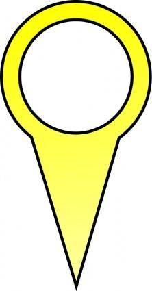 Yellow Map Pin