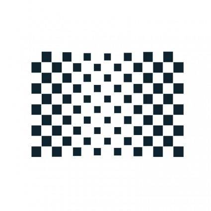 Chequered flag abstract icon 2