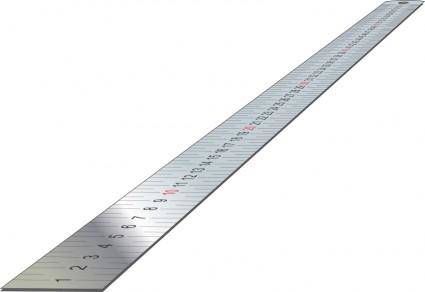 Stainless Steel Ruler (perspective)