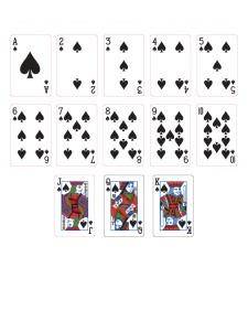 Spade suit two playing cards