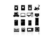 Icons set home devices
