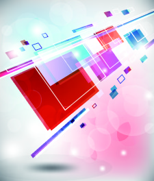 Abstract Square Colorful Background