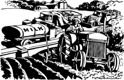 The Automobile Serves The Farm clip art