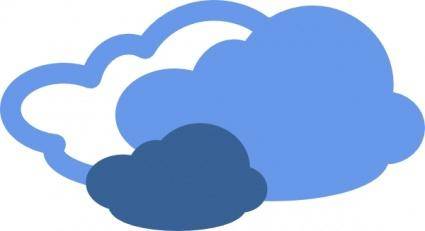 Heavy Clouds Weather Symbol clip art