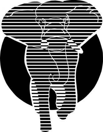 Elephant Symbol clip art
