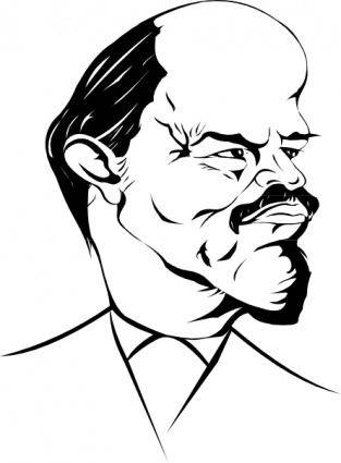Lenin Caricature clip art