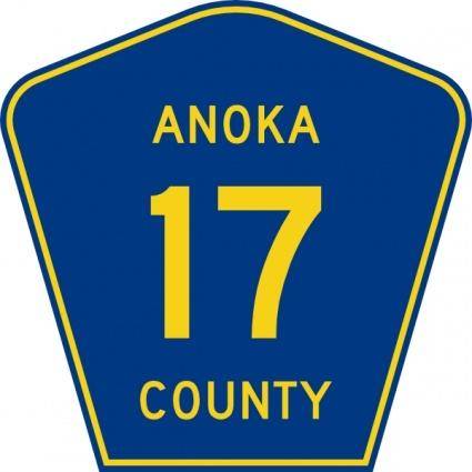 Anoka County Route clip art