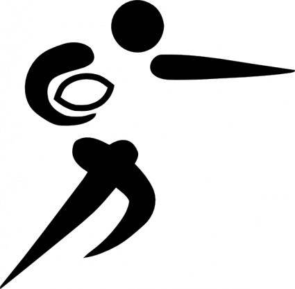 Olympic Sports Rugby Union Pictogram clip art
