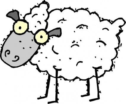 Cartoon Sheep clip art