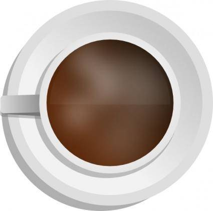 Mokush Realistic Coffee Cup Top View clip art