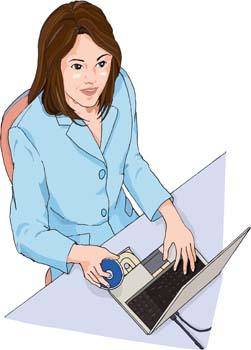 Girls and computer vector 46