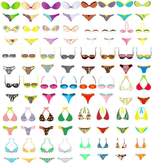 48 Of Vector Bikini Summer Vector Bikini Summer