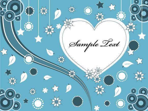 Lovely Valentine Greeting Card Vector