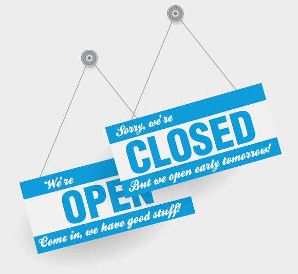 Open and Closed Signs