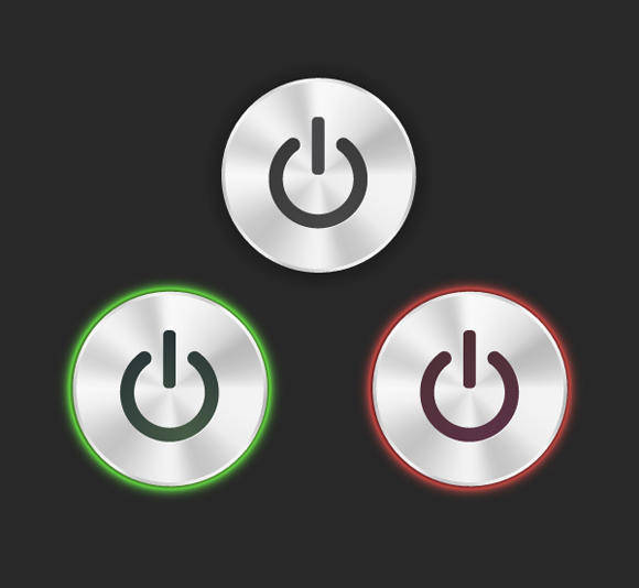 Free Vector Power Buttons