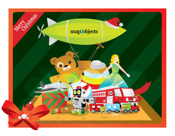 Free Vector Christmas Classic Toys