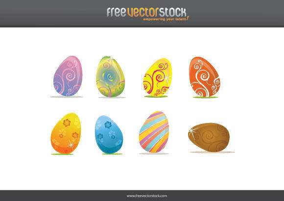 Easter Eggs Vector
