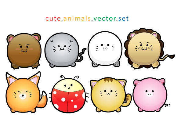 Cute Animals Vector