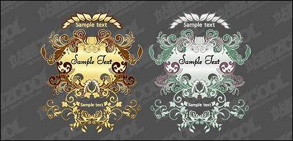 European-style pattern vector material