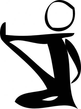 Yoga Stretches Position clip art
