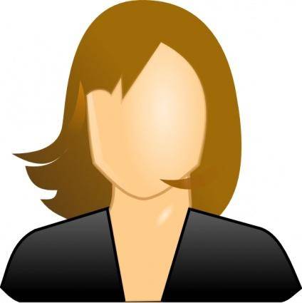 Female User Icon clip art