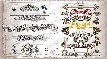 Variety of practical gorgeous pattern vector material