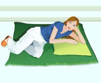 Girl in lay position vector 17