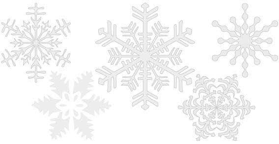 Design elements - Snowflakes